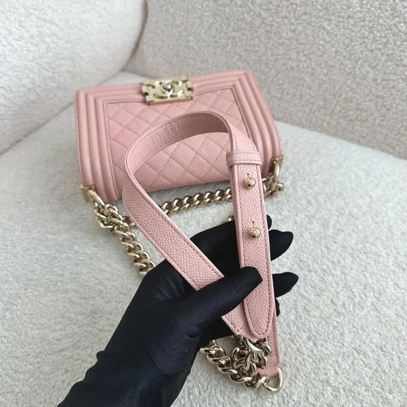 SOLD Chanel Small Leboy 20cm Pink Caviar GHW series 29 - Picture 5 of 13